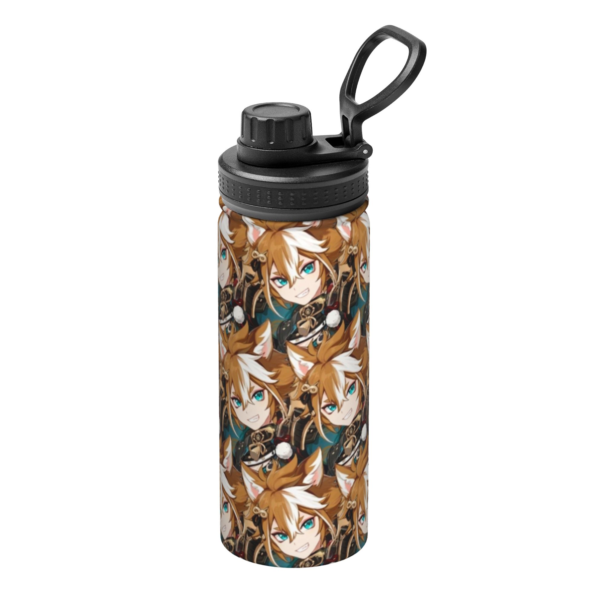 Sports Water Bottle Insulated - 고로우 겐신 임팩트 게임 18온스 스포츠용