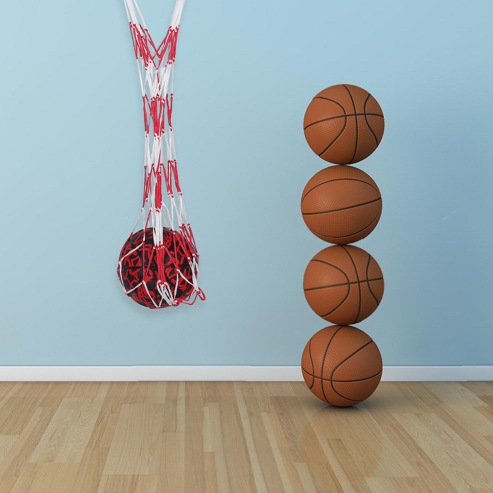 Gym Ball - 망사 소재의 스포츠용 공 가방, 휴대용