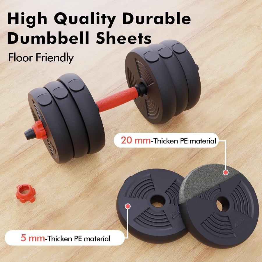 조절 가능한 덤벨 세트, 60파운드 무게의 프리 웨이트 - Dumbbell Set 리뷰 및 가격