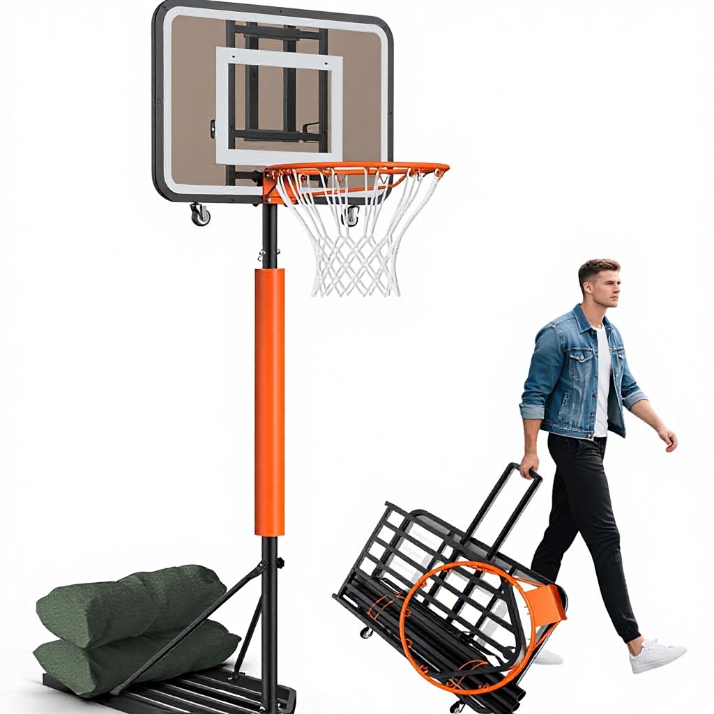 높이 조절이 가능한 휴대용 농구대 시스템, 높이 7.1 - Basketball Hoop 리뷰 및 가격